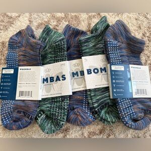 Bombas Striped Ankle Socks (5 Pairs) Size: M